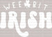 Wee Bit Irish St. Patrick's Day DTF Heat Transfer, Saint Patricks Day Design, St Paddys Day DTF ready2transfer White