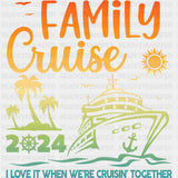 We're Cruising Together - Family Cruise DTF heat transfer ready2transfer