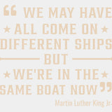 We’re In The Same Boat Now Blm Dtf Transfer Adult Unisex - S & M (10’) / White