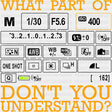 What Part Of... Don't You Understand, B&W - Photography DTF Transfers ready2transfer Dark Color Design (See Imaging)