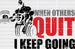 When Others Quit I Keep Going - Gym DTF Heat Transfer ready2transfer Black