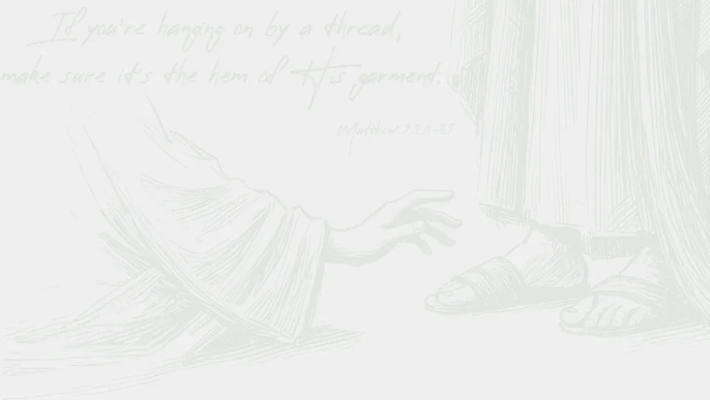 When You’re Hanging On By A Thread - Christianity DTF Transfer Adult Unisex - S & M (10’’) / Light Color Design (See