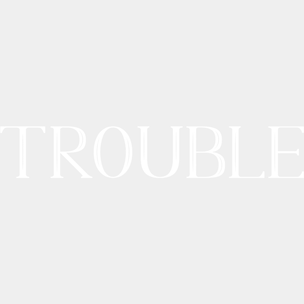 Where I Go Trouble Follows & Trouble - Boyfriend-Girlfriend DTF Transfers ready2transfer Light Color Design (See Imaging) Trouble