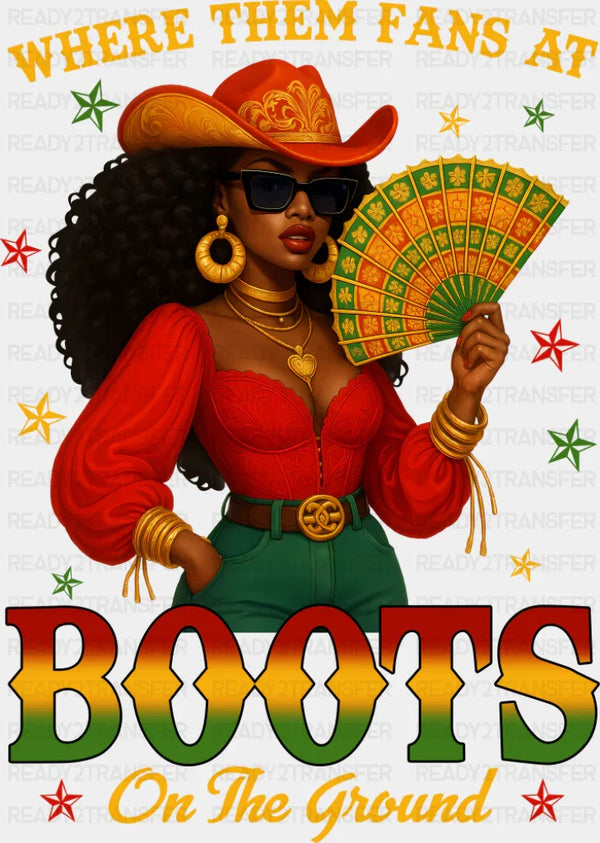 Where Them Fans At - Juneteenth DTF Transfer