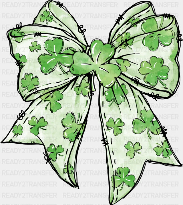 White And Green Clover - St. Patrick’s Day DTF Transfer