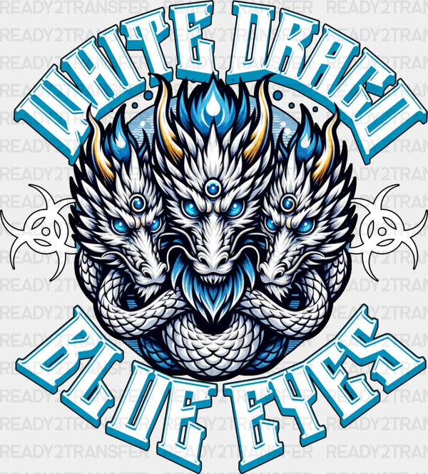 White Drago Blue Eyes - Anime DTF heat transfer