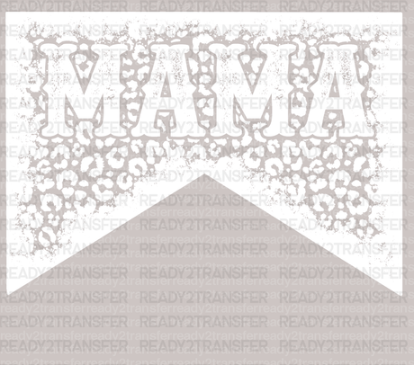 White Floral MAMA DTF Transfer - ready2transfer