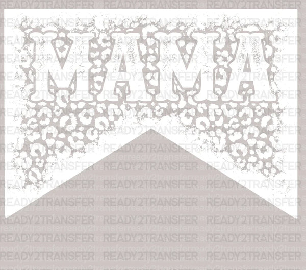 White Floral MAMA DTF Transfer