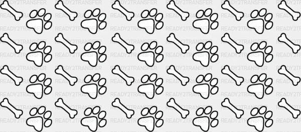 White Paw And Treat - Pets Cup Wrap UV Sticker Permanent UV DTF Decal