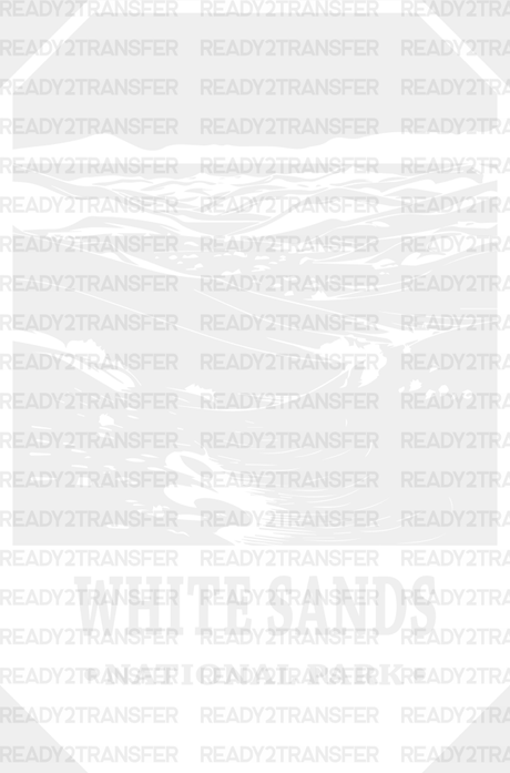 White Sands National Park Design - Parks Dtf Transfers Adult Unisex S & M (10’) /