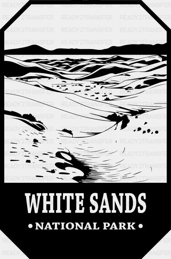 White Sands National Park Design - National Parks DTF Transfers