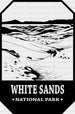 White Sands National Park Design - National Parks DTF Transfers ready2transfer Black