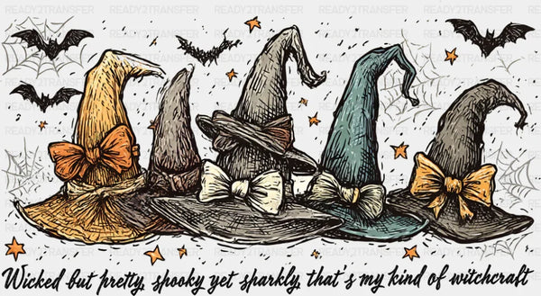 Wicked But Pretty, Spooky Yet Sparkly - Halloween DTF Transfer