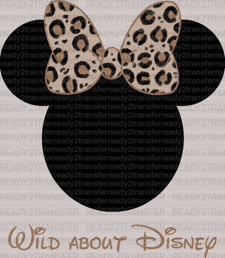 Wild About Disney DTF Heat Transfer, Disney Vacation Design, Mickey Minnie DTF - ready2transfer