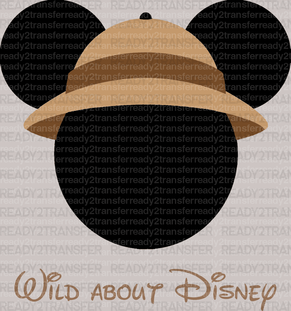 Wild About Disney DTF Heat Transfer, Disney Vacation Design, Mickey Minnie DTF - ready2transfer