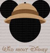 Wild About Disney DTF Heat Transfer, Disney Vacation Design, Mickey Minnie DTF - ready2transfer