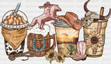 Wild West Drinks Dtf Transfer