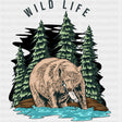 Wilf Life, Bear - Hiking DTF Transfers ready2transfer Dark Color Design (See Imaging)