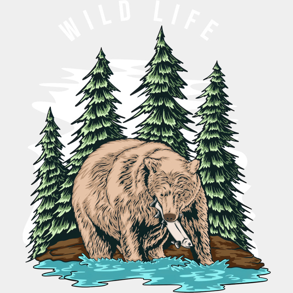 Wilf Life, Bear - Hiking DTF Transfers ready2transfer Light Color Design (See Imaging)