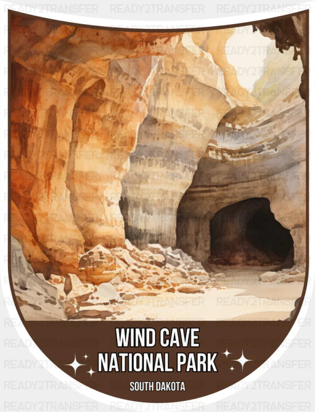 Wind Cave National Park South Dakota - National Parks DTF Transfer