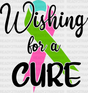 Wishing For A Cure - Metastatic Breast Cancer Dtf Transfer Adult Unisex S & M (10’’) / Dark