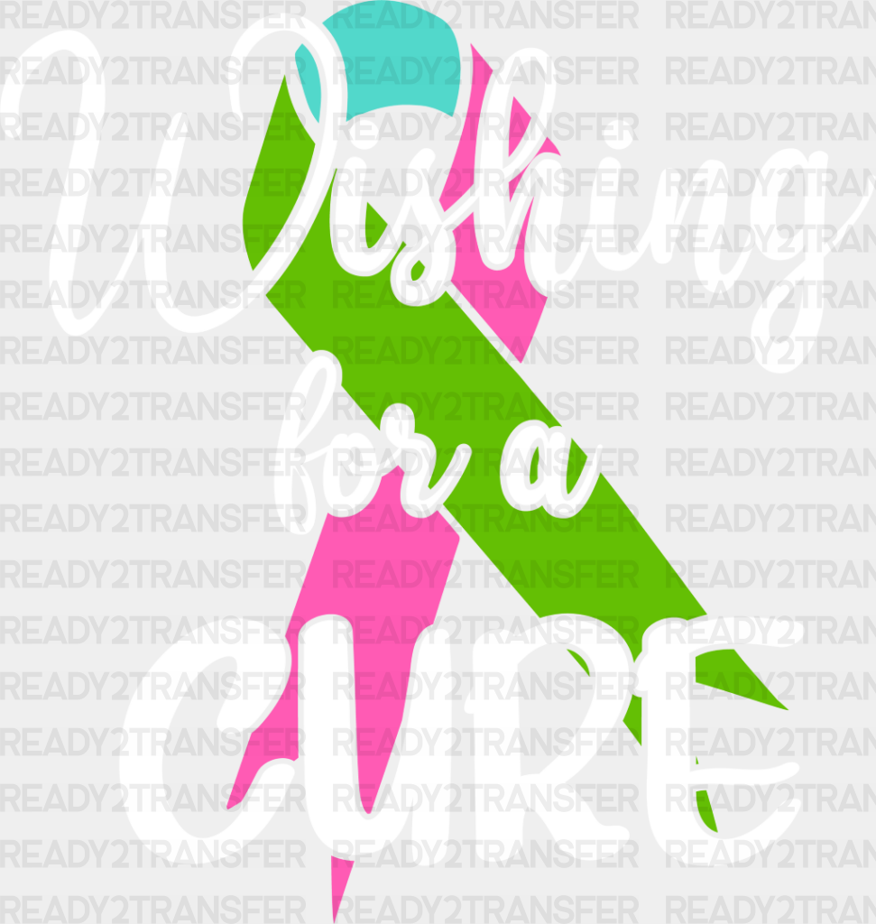 Wishing For A Cure - Metastatic Breast Cancer Dtf Transfer Adult Unisex S & M (10’’) / Light