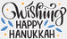 Wishing Happy Hanukkah - Hanukkah DTF heat transfer ready2transfer White