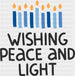 Wishing Peace And Light - Hanukkah DTF heat transfer ready2transfer Black