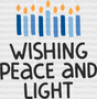 Wishing Peace And Light - Hanukkah Dtf Heat Transfer Adult Unisex S & M (10’’) / Black