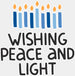 Wishing Peace And Light - Hanukkah DTF heat transfer ready2transfer White