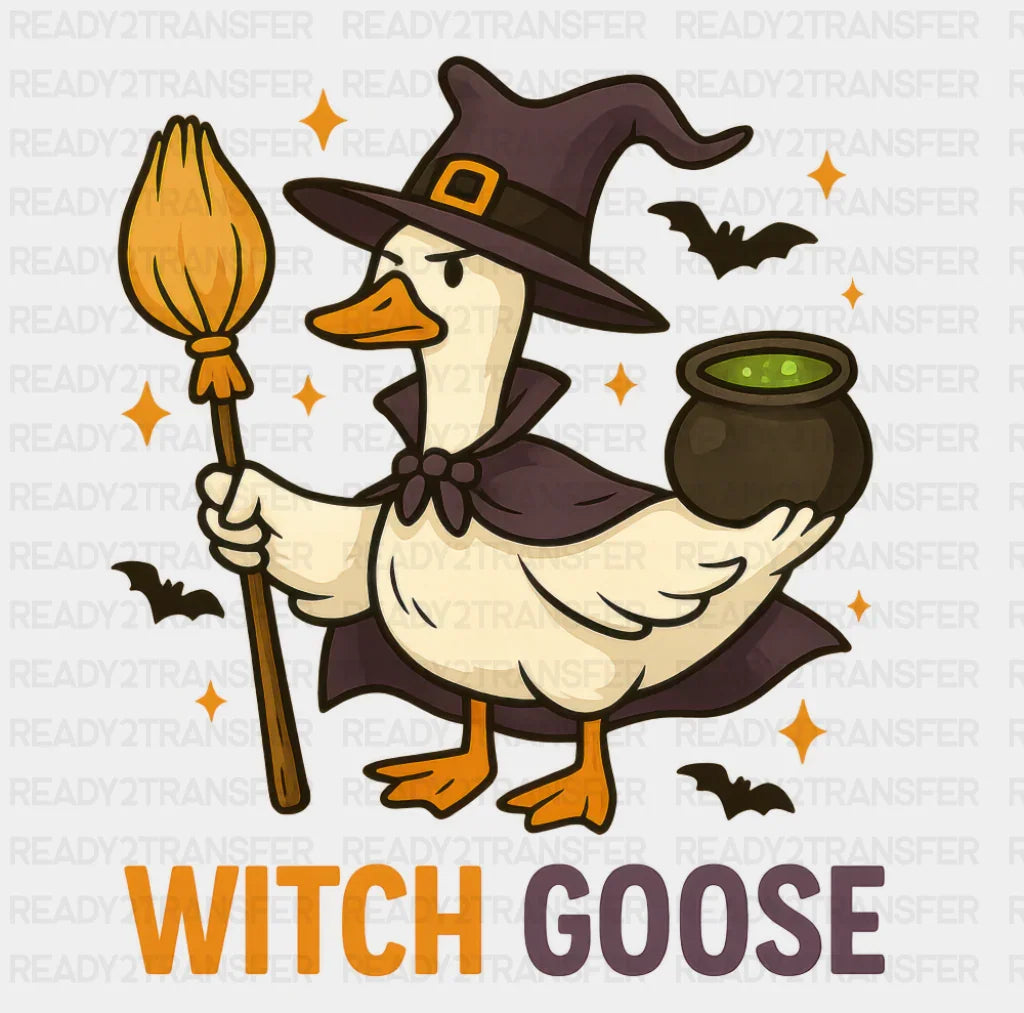 Witch Goose - Halloween DTF Transfer ready2transfer