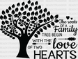 With The Love Of Two Hearts - Family Reunion Dtf Heat Transfer Adult Unisex S & M (10’’) / Dark