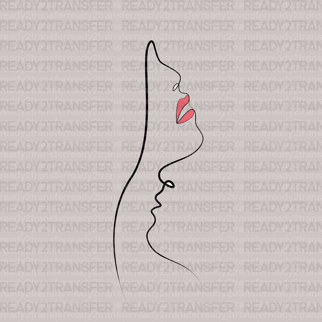 Woman DTF Transfer - ready2transfer