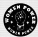 Women Power Rising Fist Design - Women Empowerment DTF heat transfer ready2transfer White