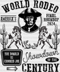 World Rodeo Showdown Of The Century Election Dtf Transfer Adult Unisex - S & M (10’) / Black