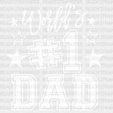 World’s #1 Dad Design Father’s Day Dtf Transfer Adult Unisex - S & M (10’) / White