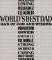 WORLDS BEST DAD CROSS - Father's Day DTF Transfer ready2transfer Black