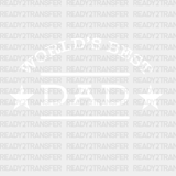 World’s Best Dad Stars Father’s Day Dtf Transfer Adult Unisex - S & M (10’) / White