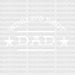 World's Best Dad Stars Father's Day DTF Transfer ready2transfer White