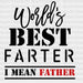 World's Best Farter Father's Day DTF Transfer ready2transfer Black