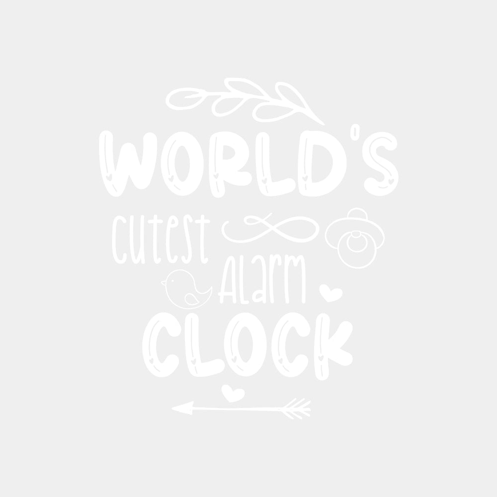 World's Cutest Alarm Clock - Baby DTF Transfer ready2transfer Light Color Design (See Imaging)