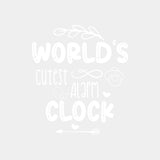 World's Cutest Alarm Clock - Baby DTF Transfer ready2transfer Light Color Design (See Imaging)