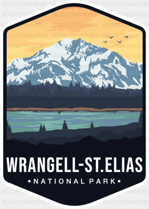 Wrangell St. Elias National Park Colorful Design - National Parks DTF Transfer