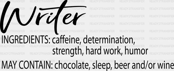 Writer Definition Design - Writing DTF Heat Transfer