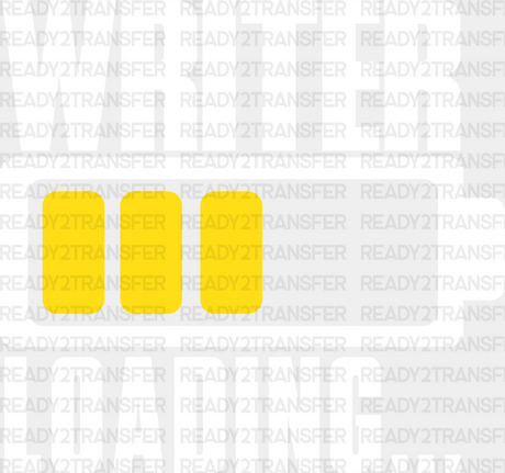 Writing Loading - Dtf Heat Transfer Adult Unisex S & M (10’’) / Light Color Design (See Imaging)