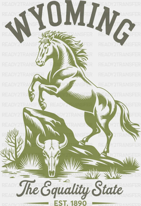 Wyoming The Equality State - States & Cities DTF Transfer