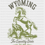 Wyoming The Equality State - States & Cities DTF Transfer ready2transfer
