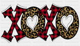 X And Leo Heart Dtf Transfer