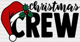 X Christmas Crew White Outlined Dtf Transfer