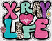 X-Ray Life Heartbeat Design - Radiology DTF Transfers ready2transfer Black